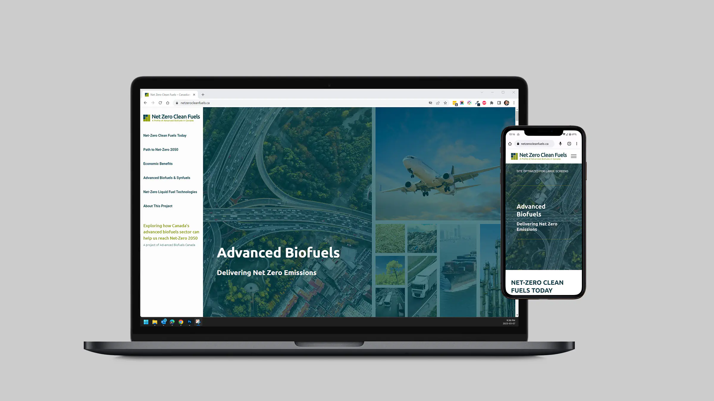 Net Zero Clean Fuels Website